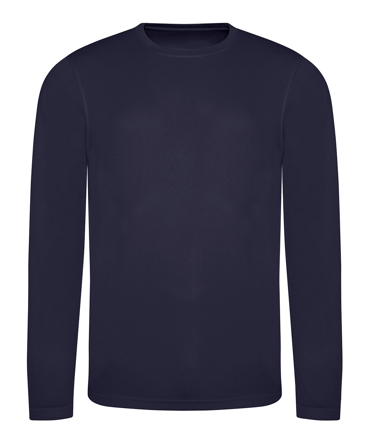 Tryck din logga på T-shirts från AWDis Just Cool - Anpassa Long Sleeve Cool T i färgen Marinblå för företag, föreningar och privatpersoner