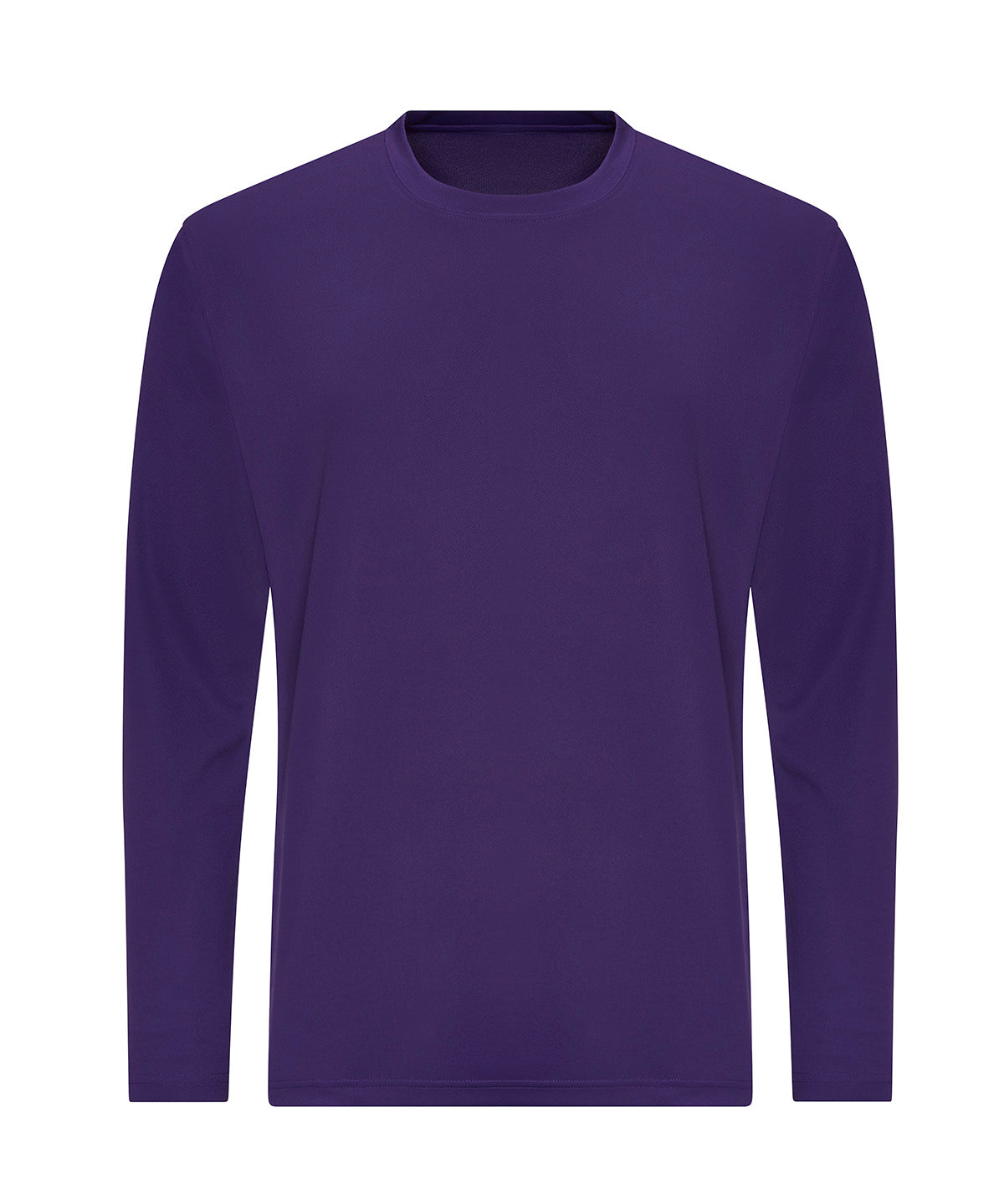 Tryck din logga på T-shirts från AWDis Just Cool - Anpassa Long Sleeve Cool T i färgen Mörk lila för företag, föreningar och privatpersoner