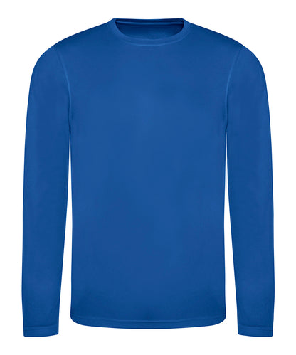 Tryck din logga på T-shirts från AWDis Just Cool - Anpassa Long Sleeve Cool T i färgen Royal för företag, föreningar och privatpersoner