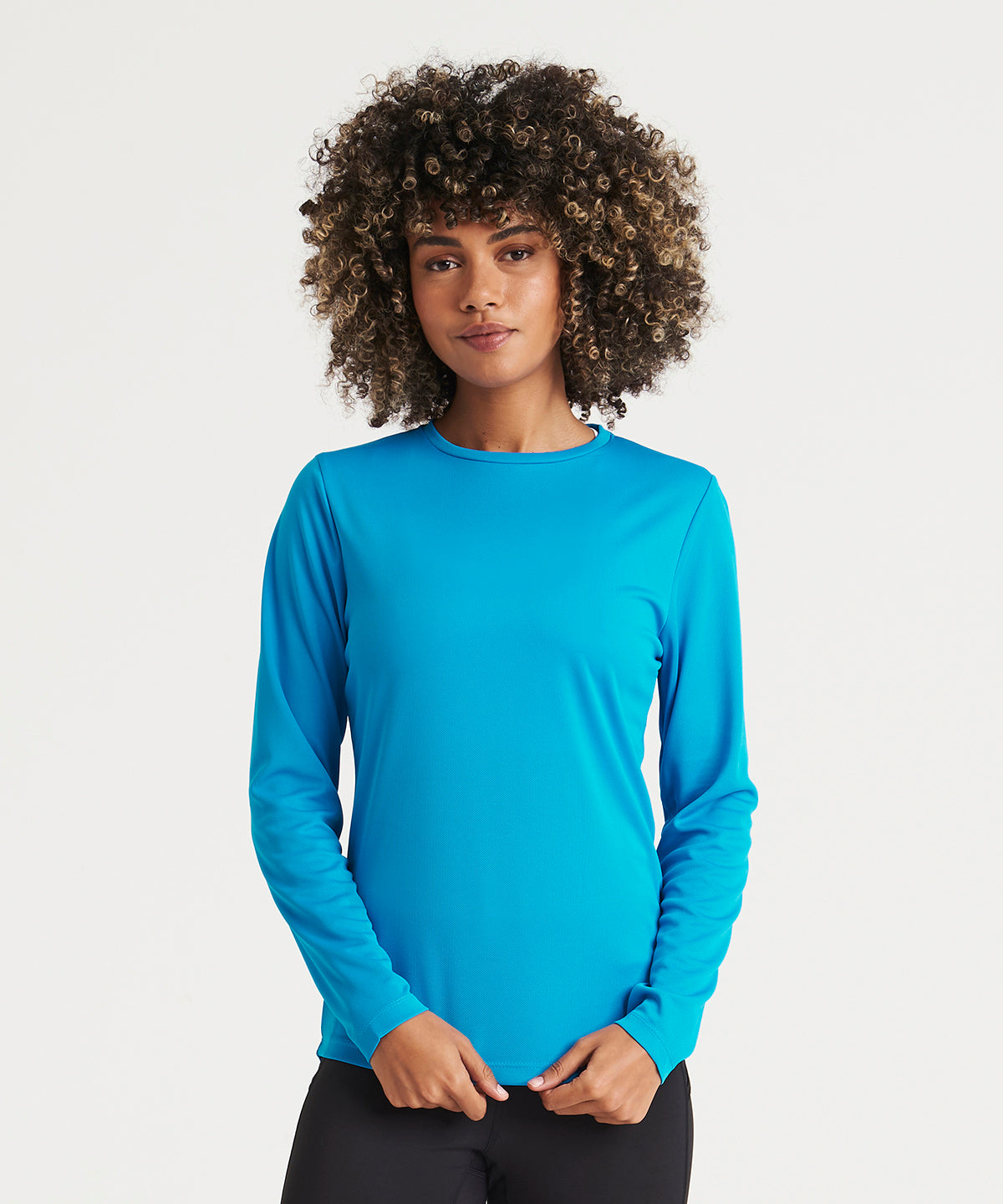 Tryck din logga på T-shirts från AWDis Just Cool - Anpassa Women's Long Sleeve Cool T i färgen för företag, föreningar och privatpersoner
