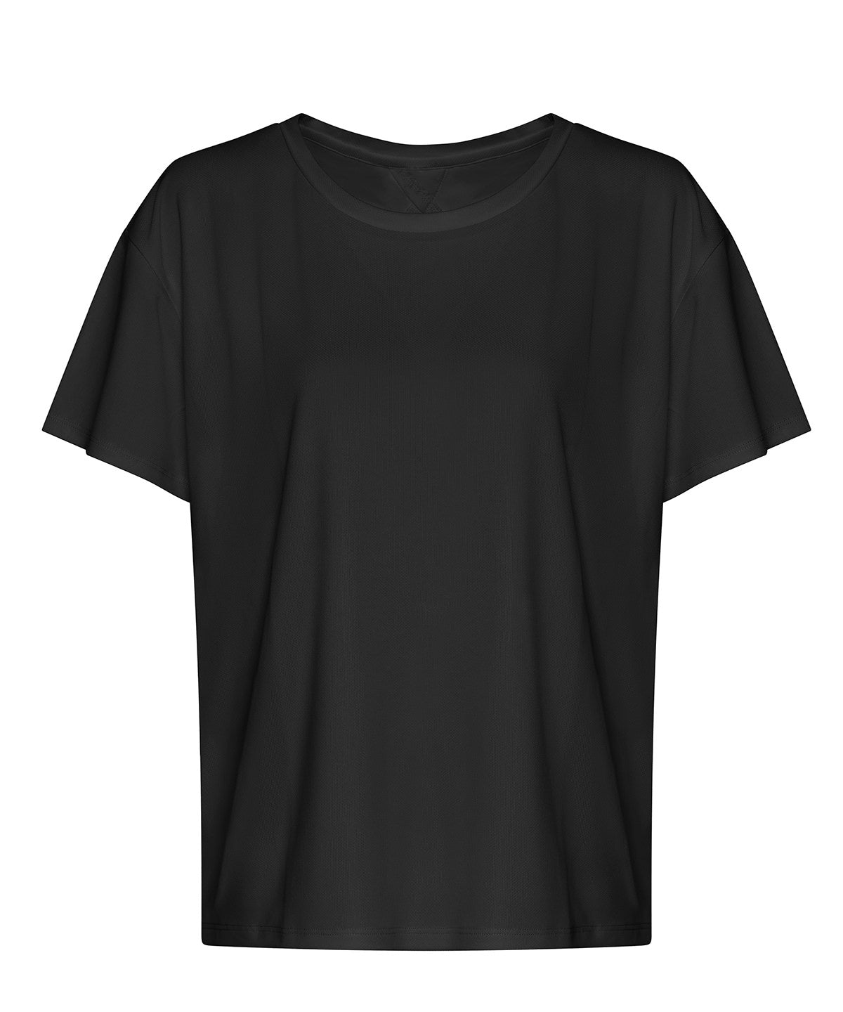 Tryck din logga på T-shirts från AWDis Just Cool - Anpassa Women's Open Back T-Shirt i färgen Svart för företag, föreningar och privatpersoner