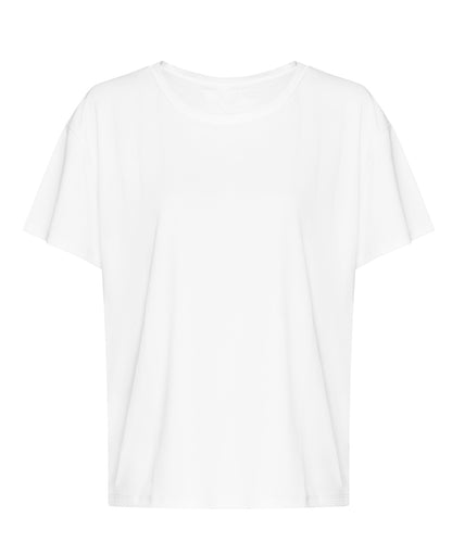 Tryck din logga på T-shirts från AWDis Just Cool - Anpassa Women's Open Back T-Shirt i färgen Vit för företag, föreningar och privatpersoner