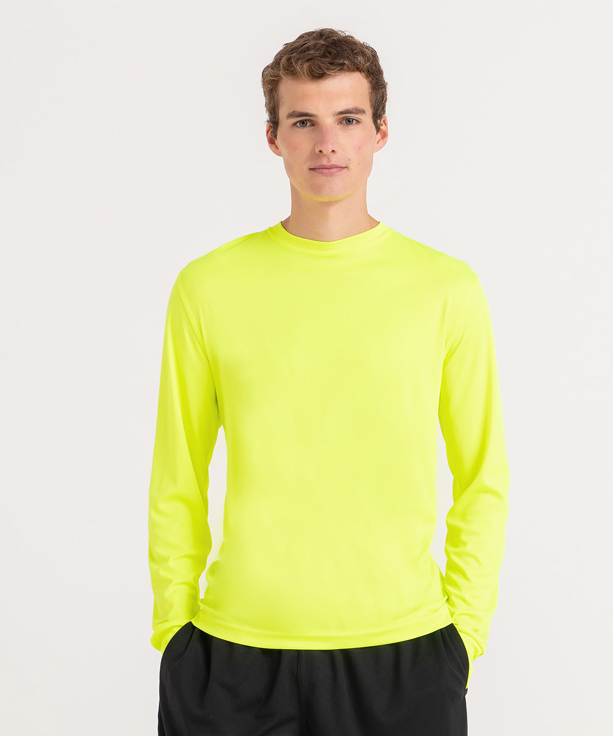 Tryck din logga på T-shirts från AWDis Just Cool - Anpassa Long Sleeve Active T-Shirt i färgen för företag, föreningar och privatpersoner