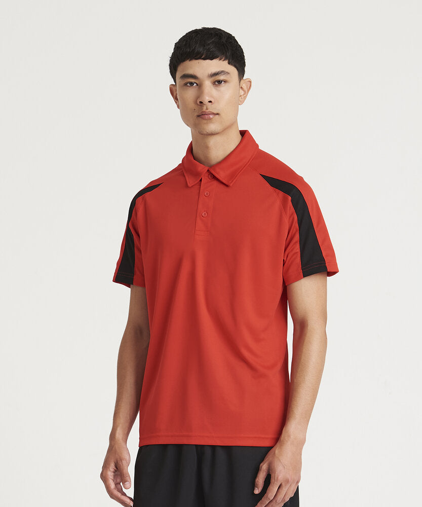 Tryck din logga på från Impala Print Shop - Anpassa AWDis Contrast cool polo JC043 i färgen för företag, föreningar och privatpersoner