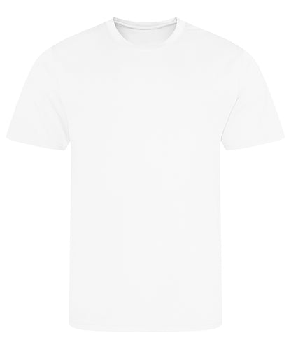 Tryck din logga på T-shirts från AWDis Just Cool - Anpassa Recycled Cool T-Shirt i färgen Vit för företag, föreningar och privatpersoner