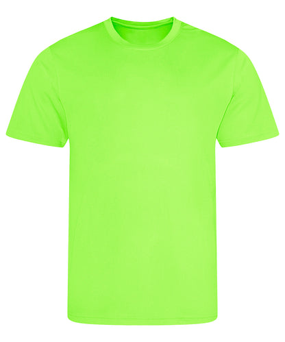Tryck din logga på T-shirts från AWDis Just Cool - Anpassa Recycled Cool T-Shirt i färgen Neon grön för företag, föreningar och privatpersoner