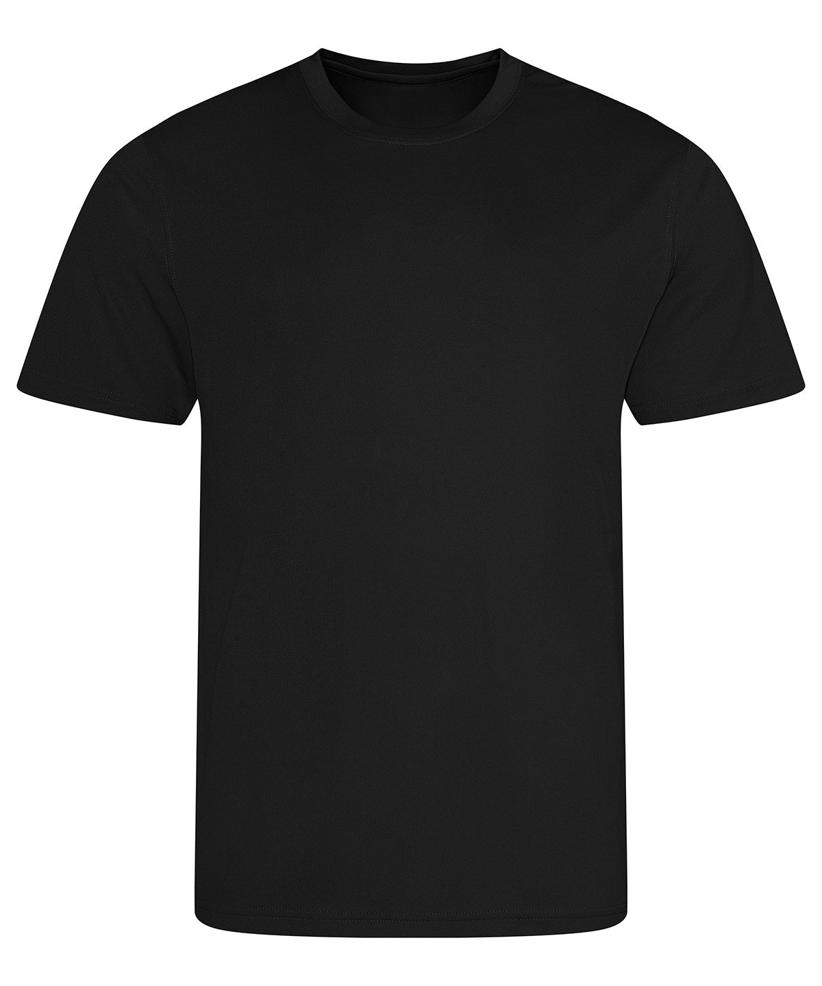 Tryck din logga på T-shirts från AWDis Just Cool - Anpassa Recycled Cool T-Shirt i färgen Svart för företag, föreningar och privatpersoner