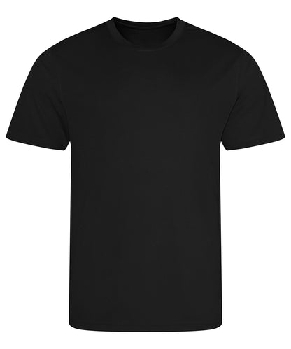 Tryck din logga på T-shirts från AWDis Just Cool - Anpassa Recycled Cool T-Shirt i färgen Svart för företag, föreningar och privatpersoner