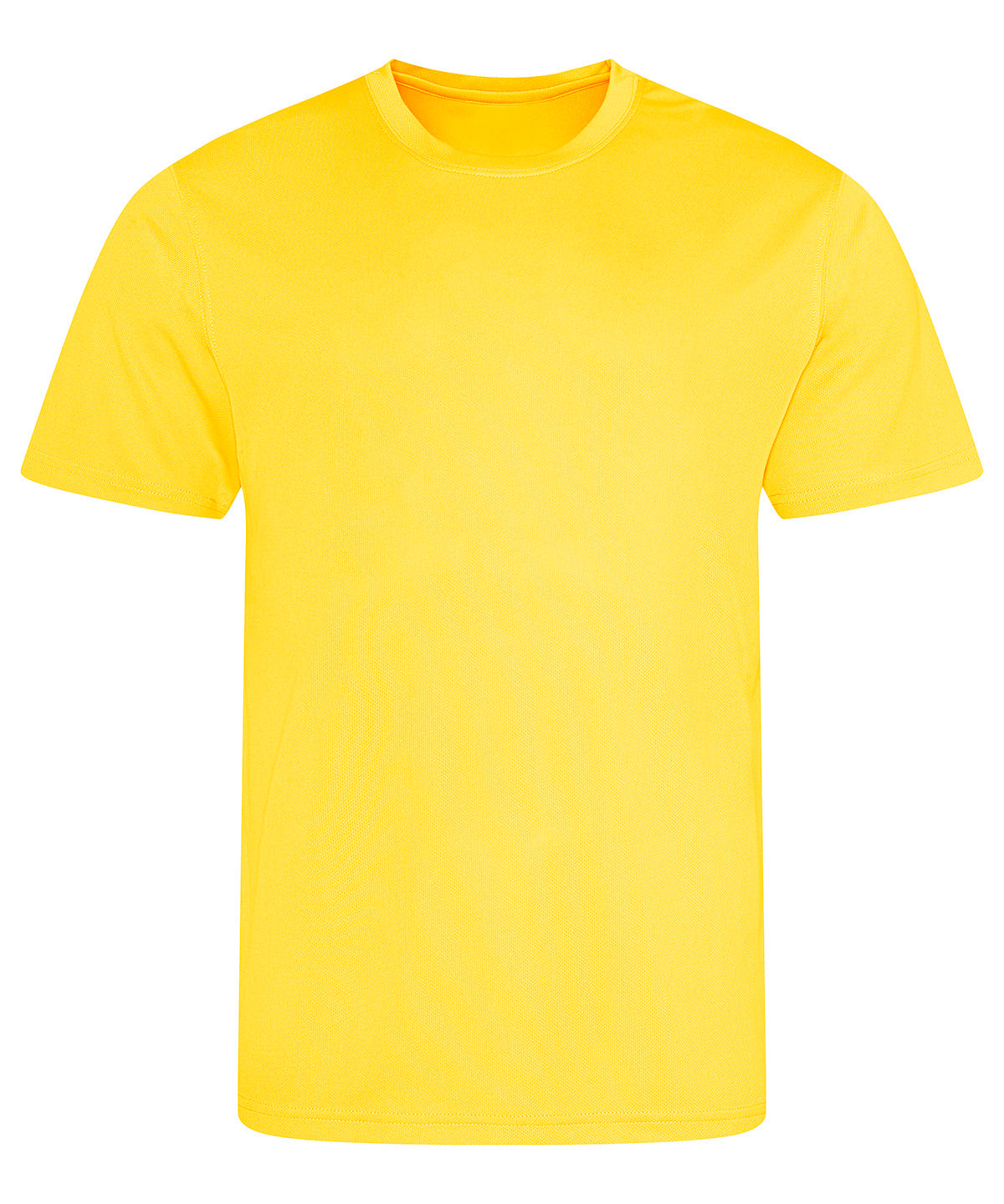 Tryck din logga på T-shirts från AWDis Just Cool - Anpassa Recycled Cool T-Shirt i färgen Mellan gul för företag, föreningar och privatpersoner