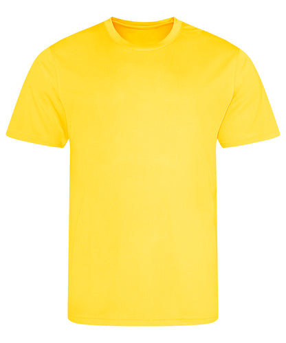 Tryck din logga på T-shirts från AWDis Just Cool - Anpassa Recycled Cool T-Shirt i färgen Mellan gul för företag, föreningar och privatpersoner