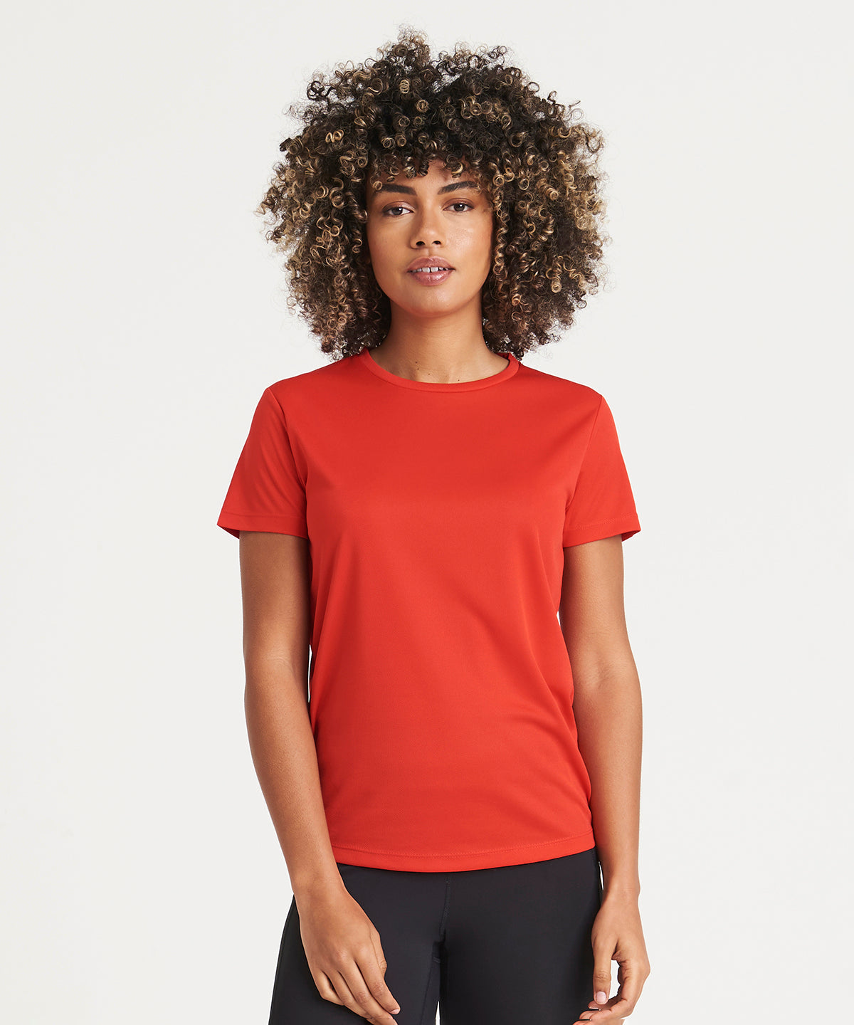 Tryck din logga på T-shirts från AWDis Just Cool - Anpassa Womens Recycled Cool T-Shirt i färgen för företag, föreningar och privatpersoner