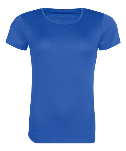 Tryck din logga på T-shirts från AWDis Just Cool - Anpassa Womens Recycled Cool T-Shirt i färgen Royal för företag, föreningar och privatpersoner