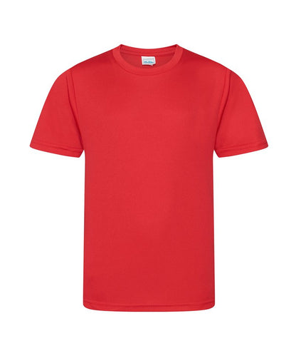 Tryck din logga på T-shirts från AWDis Just Cool - Anpassa Kids Cool Smooth T-Shirt i färgen Mellan röd för företag, föreningar och privatpersoner