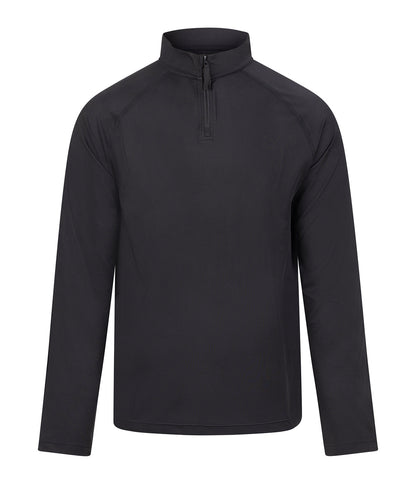 Tryck din logga på Sportjackor från AWDis Just Cool - Anpassa Lätt och aktiv 1/4-zip i färgen Svart för företag, föreningar och privatpersoner