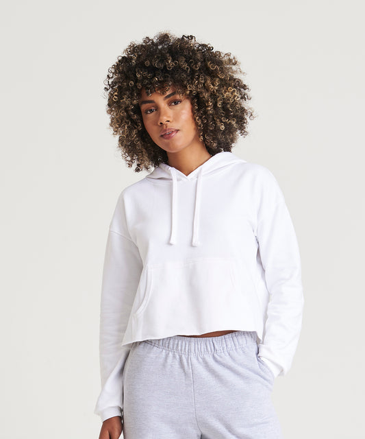 Tryck din logga på Hoodies från AWDis Just Hoods - Anpassa AWDis Just Hoods - Croppad Dam Hoodie i färgen för företag, föreningar och privatpersoner