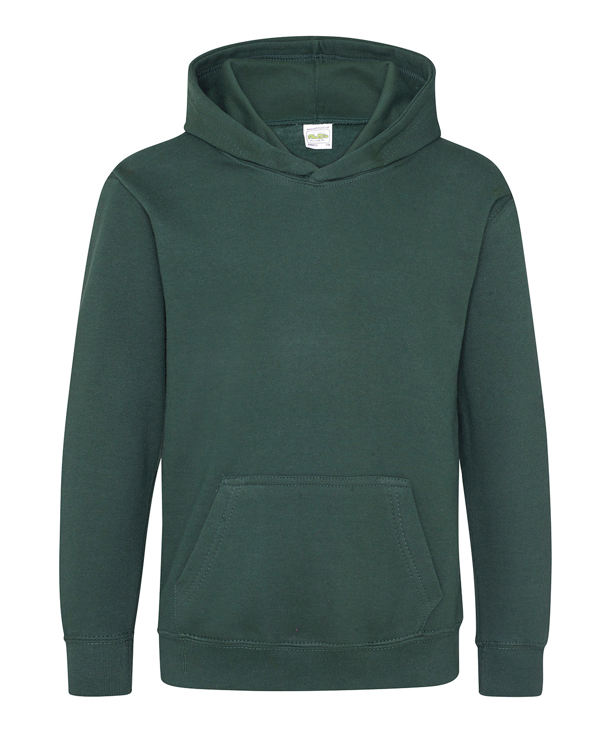 Tryck din logga på Hoodies från AWDis Just Hoods - Anpassa Luvtröja för barn i färgen Djup grön för företag, föreningar och privatpersoner