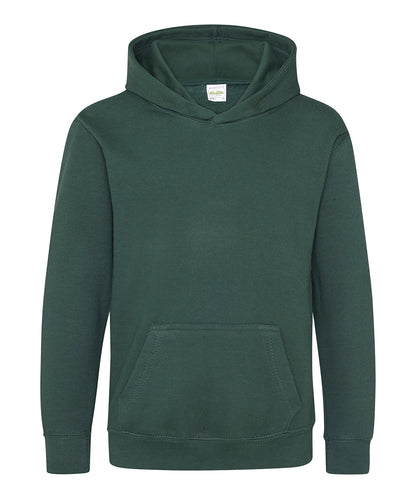 Tryck din logga på Hoodies från AWDis Just Hoods - Anpassa Luvtröja för barn i färgen Djup grön för företag, föreningar och privatpersoner