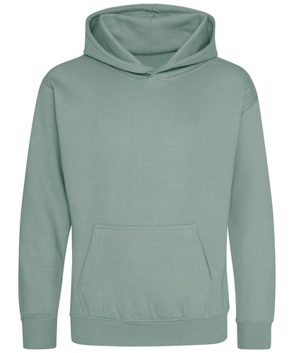 Tryck din logga på Hoodies från AWDis Just Hoods - Anpassa Luvtröja för barn i färgen Ljusgrön för företag, föreningar och privatpersoner