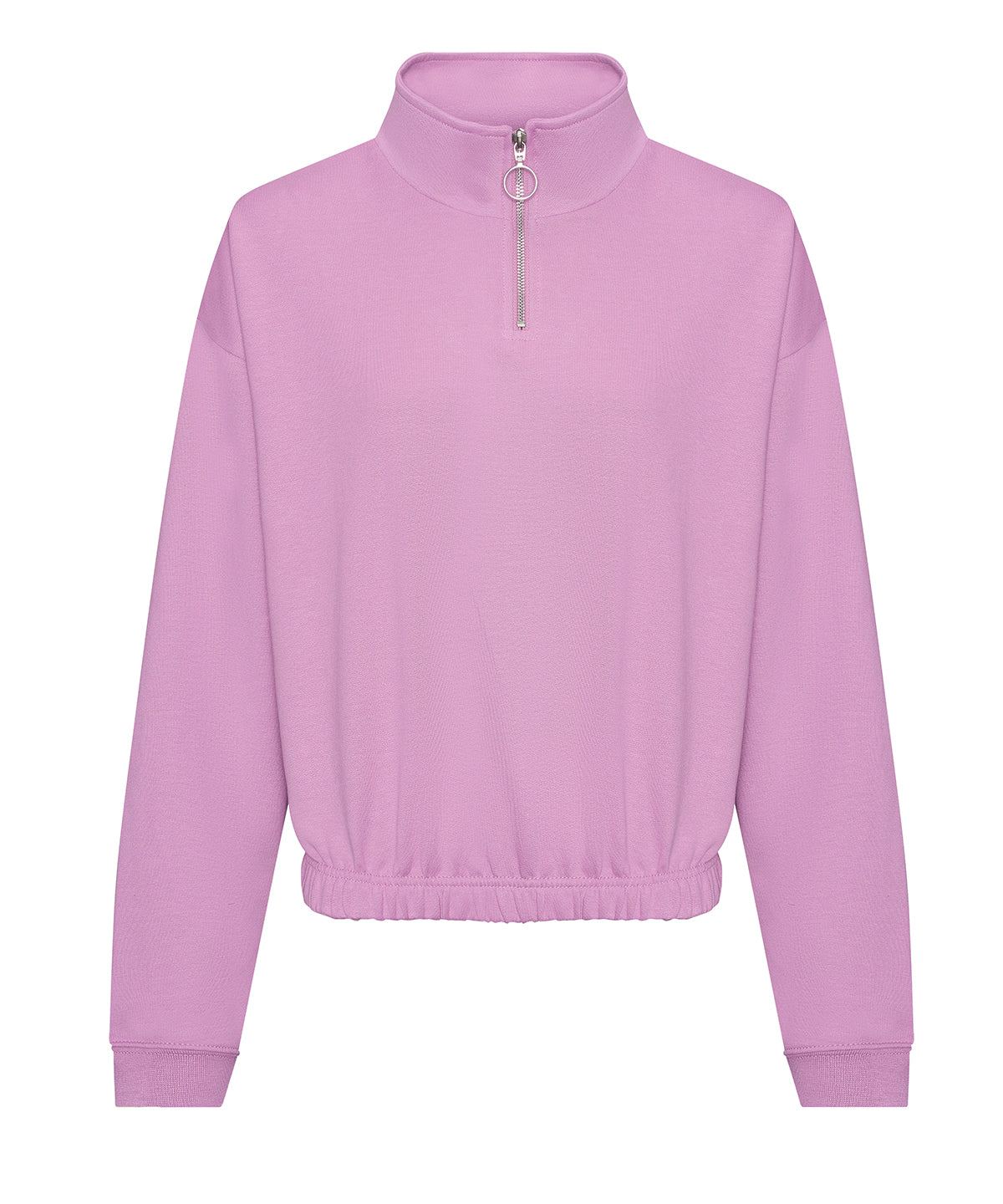 Tryck din logga på Sweatshirts från AWDis Just Hoods - Anpassa AWDis - Dam Cropped Zip Sweat i färgen Ljus lila för företag, föreningar och privatpersoner