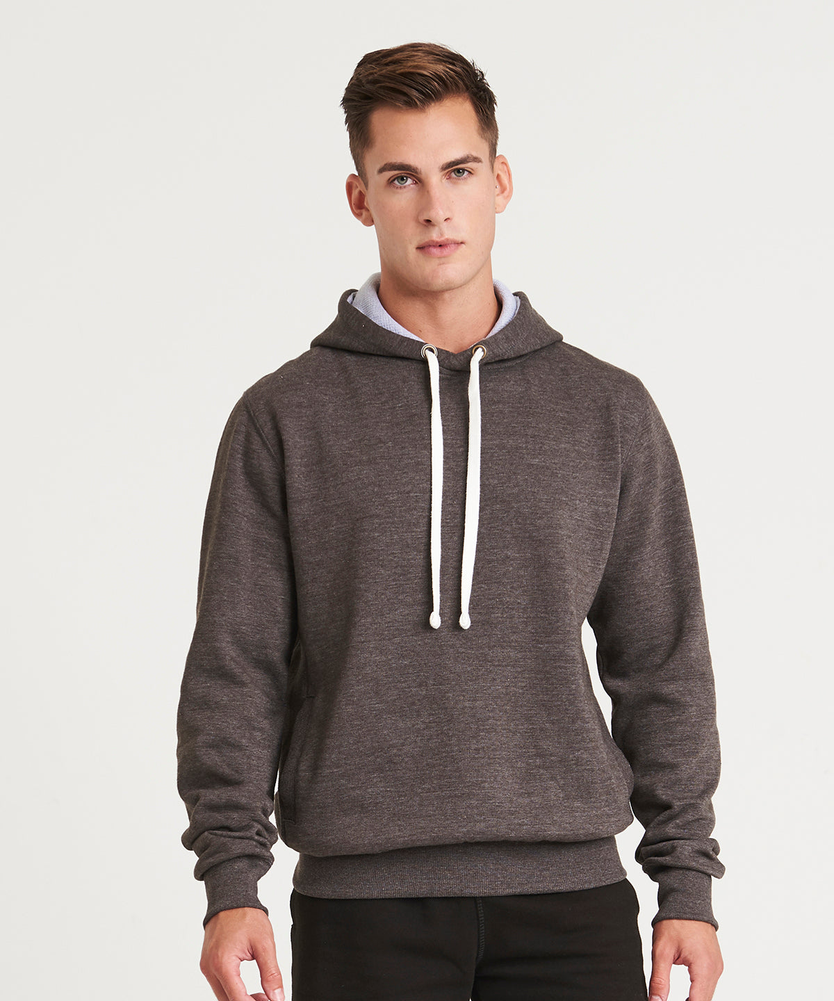 Tryck din logga på Hoodies från AWDis Just Hoods - Anpassa AWDis Just Hoods - Grovmaskig Hoodie i färgen för företag, föreningar och privatpersoner