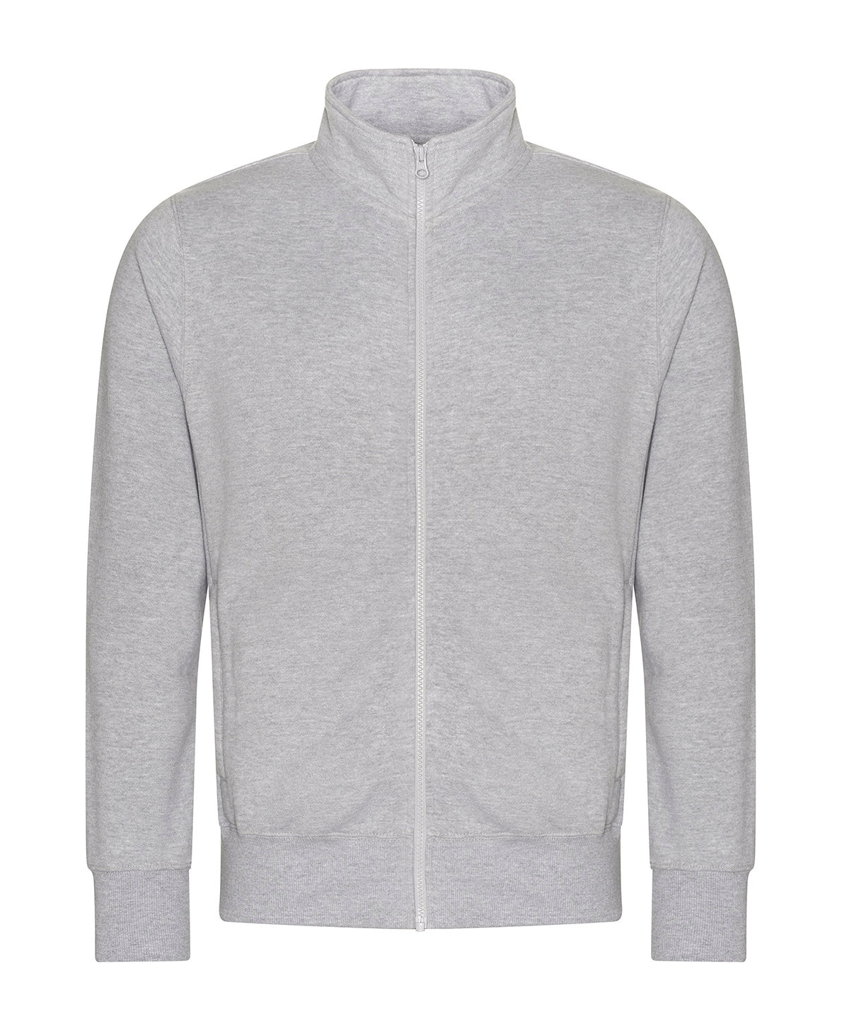 Tryck din logga på Sweatshirts från AWDis Just Hoods - Anpassa AWDis - Campus Sweatshirt med full dragkedja i färgen Ljunggrå för företag, föreningar och privatpersoner