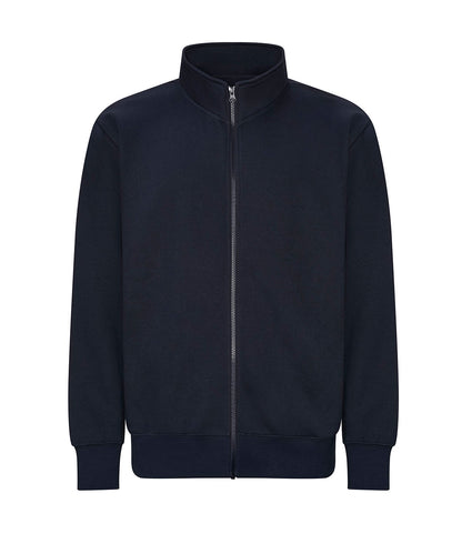 Tryck din logga på Sweatshirts från AWDis Just Hoods - Anpassa AWDis - Campus Sweatshirt med full dragkedja i färgen Marinblå för företag, föreningar och privatpersoner