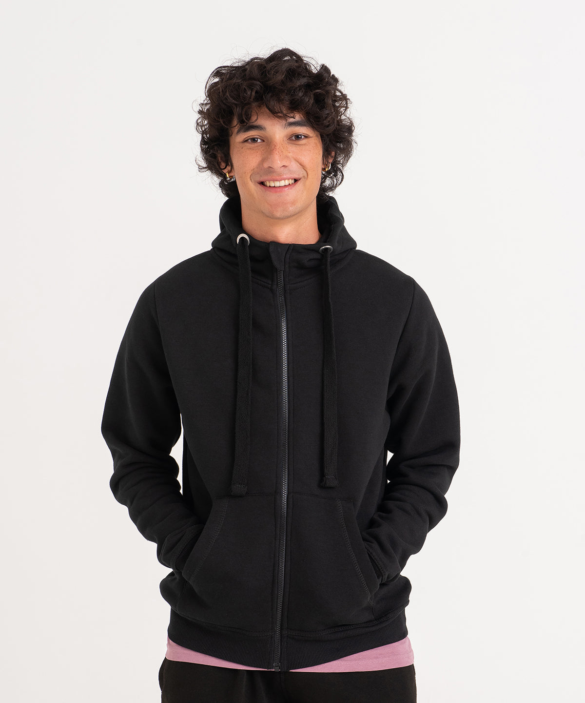 Tryck din logga på Hoodies från AWDis Just Hoods - Anpassa AWDis Just Hoods - Tungvikts Zoodie i färgen för företag, föreningar och privatpersoner