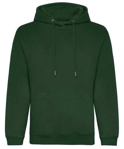 Tryck din logga på Hoodies från AWDis Just Hoods - Anpassa Ekologisk huvtröja i färgen Djup grön för företag, föreningar och privatpersoner