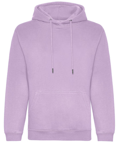 Tryck din logga på Hoodies från AWDis Just Hoods - Anpassa AWDis Just Hoods - Ekologisk Hoodie i färgen Ljus lila för företag, föreningar och privatpersoner