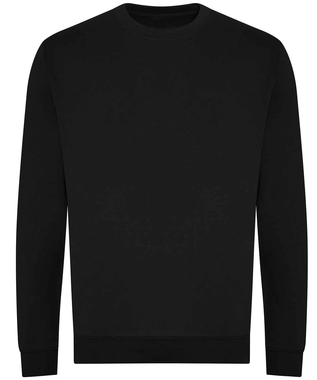 Tryck din logga på Sweatshirts från AWDis Just Hoods - Anpassa AWDiS - Ekologisk Sweatshirt i färgen Svart för företag, föreningar och privatpersoner