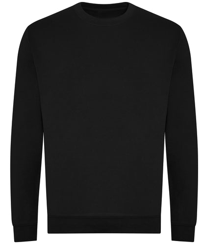 Tryck din logga på Sweatshirts från AWDis Just Hoods - Anpassa AWDiS - Ekologisk Sweatshirt i färgen Svart för företag, föreningar och privatpersoner
