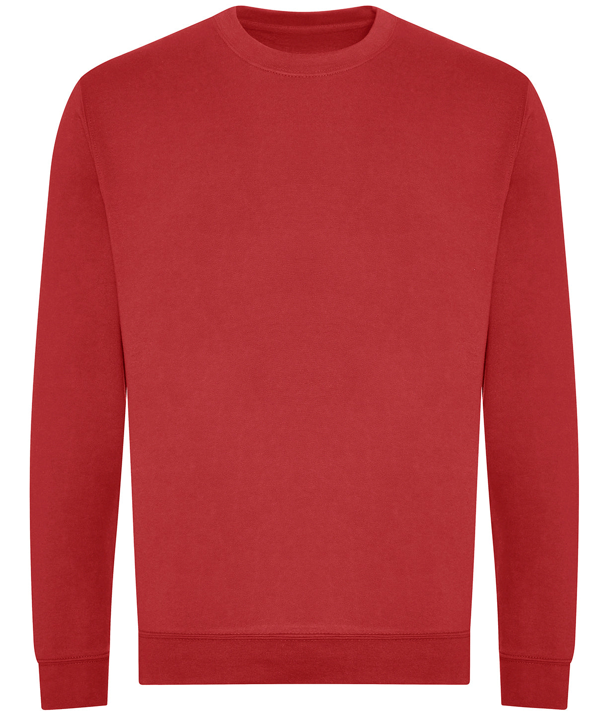 Tryck din logga på Sweatshirts från AWDis Just Hoods - Anpassa AWDiS - Ekologisk Sweatshirt i färgen Mellan röd för företag, föreningar och privatpersoner