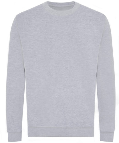 Tryck din logga på Sweatshirts från AWDis Just Hoods - Anpassa AWDiS - Ekologisk Sweatshirt i färgen Ljunggrå för företag, föreningar och privatpersoner