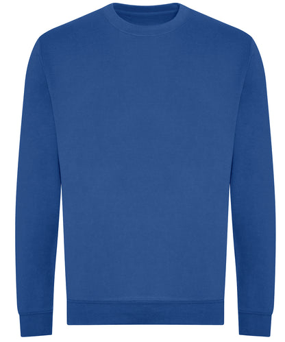 Tryck din logga på Sweatshirts från AWDis Just Hoods - Anpassa AWDiS - Ekologisk Sweatshirt i färgen Royal för företag, föreningar och privatpersoner