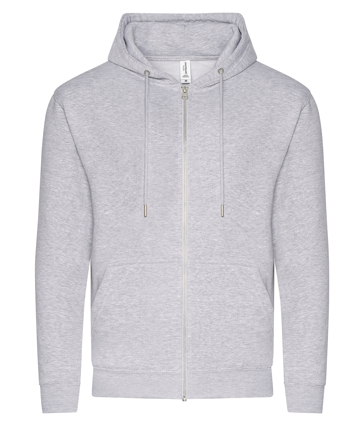 Tryck din logga på Hoodies från AWDis Just Hoods - Anpassa AWDis Just Hoods - Ekologisk Zoodie i färgen Ljunggrå för företag, föreningar och privatpersoner
