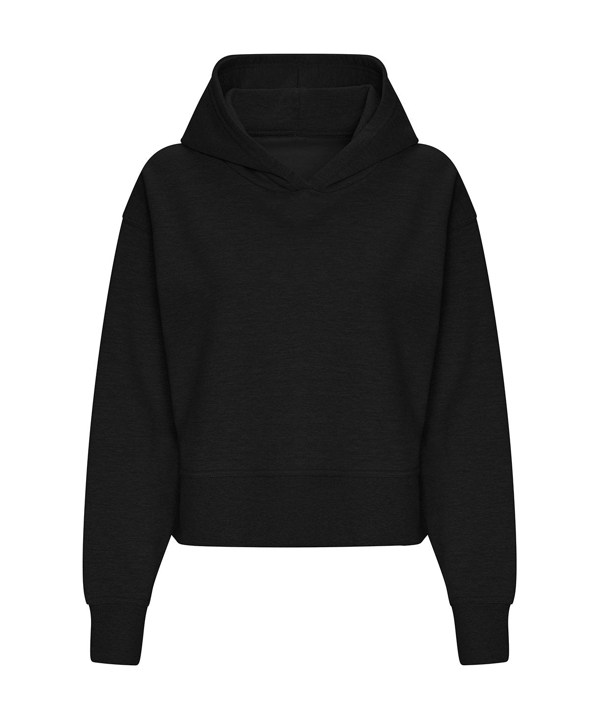 Tryck din logga på Hoodies från AWDis Just Hoods - Anpassa AWDis Just Hoods - Avslappnad Hoodie för damer i färgen Svart för företag, föreningar och privatpersoner