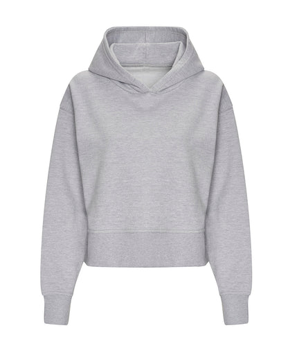 Tryck din logga på Hoodies från AWDis Just Hoods - Anpassa AWDis Just Hoods - Avslappnad Hoodie för damer i färgen Ljunggrå för företag, föreningar och privatpersoner