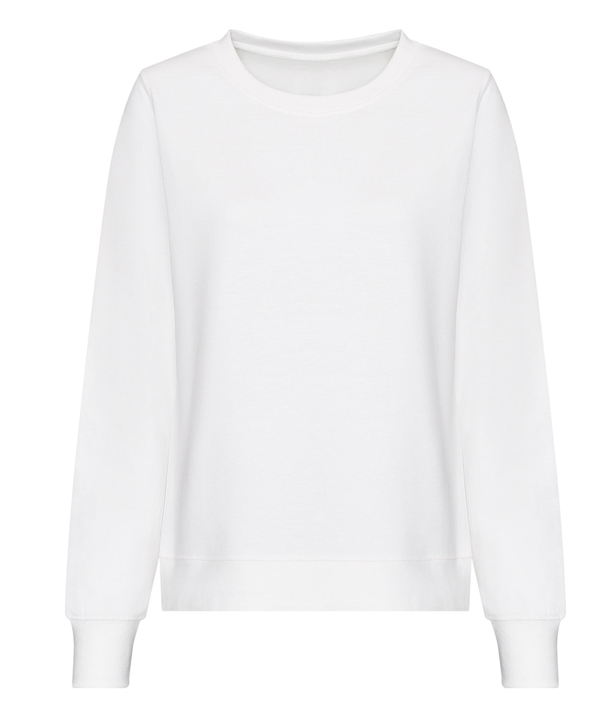 Tryck din logga på Sweatshirts från AWDis Just Hoods - Anpassa AWDis - Sweatshirt för Damer i färgen Vit för företag, föreningar och privatpersoner