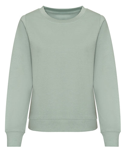 Tryck din logga på Sweatshirts från AWDis Just Hoods - Anpassa AWDis - Sweatshirt för Damer i färgen Ljusgrön för företag, föreningar och privatpersoner