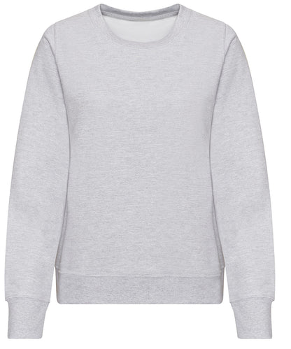Tryck din logga på Sweatshirts från AWDis Just Hoods - Anpassa AWDis - Sweatshirt för Damer i färgen Ljunggrå för företag, föreningar och privatpersoner