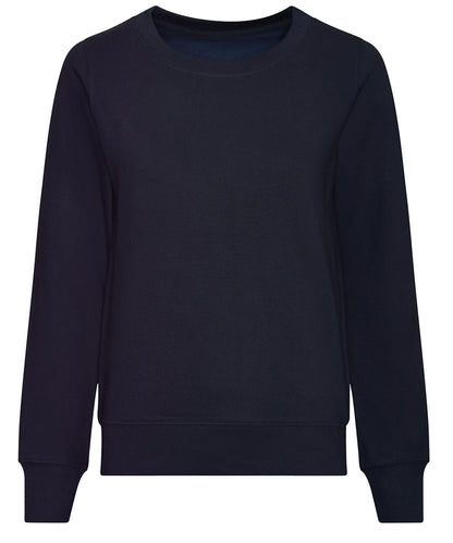 Tryck din logga på Sweatshirts från AWDis Just Hoods - Anpassa AWDis - Sweatshirt för Damer i färgen Marinblå för företag, föreningar och privatpersoner