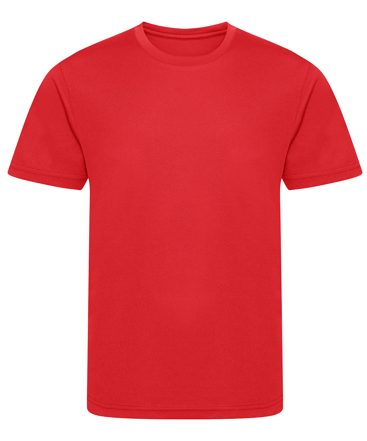 Tryck din logga på T-shirts från AWDis Just Cool - Anpassa Kids Recycled Cool T-Shirt i färgen Mellan röd för företag, föreningar och privatpersoner