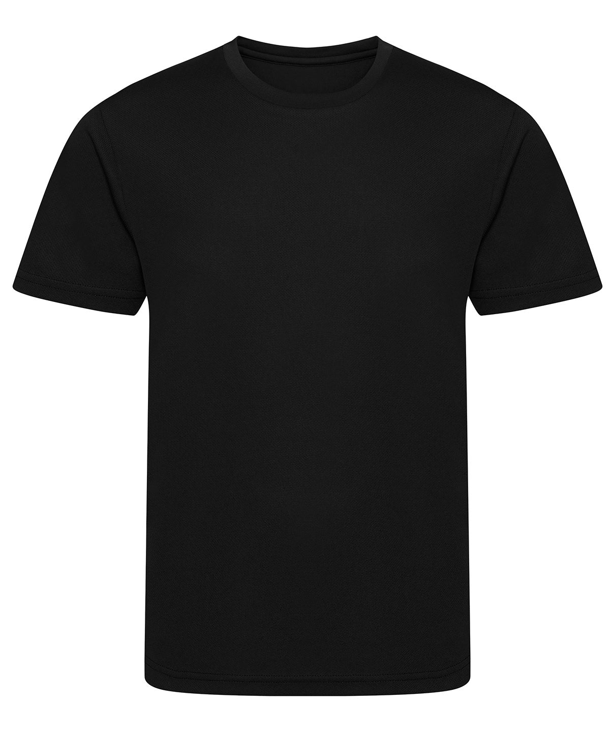Tryck din logga på T-shirts från AWDis Just Cool - Anpassa Kids Recycled Cool T-Shirt i färgen Svart för företag, föreningar och privatpersoner