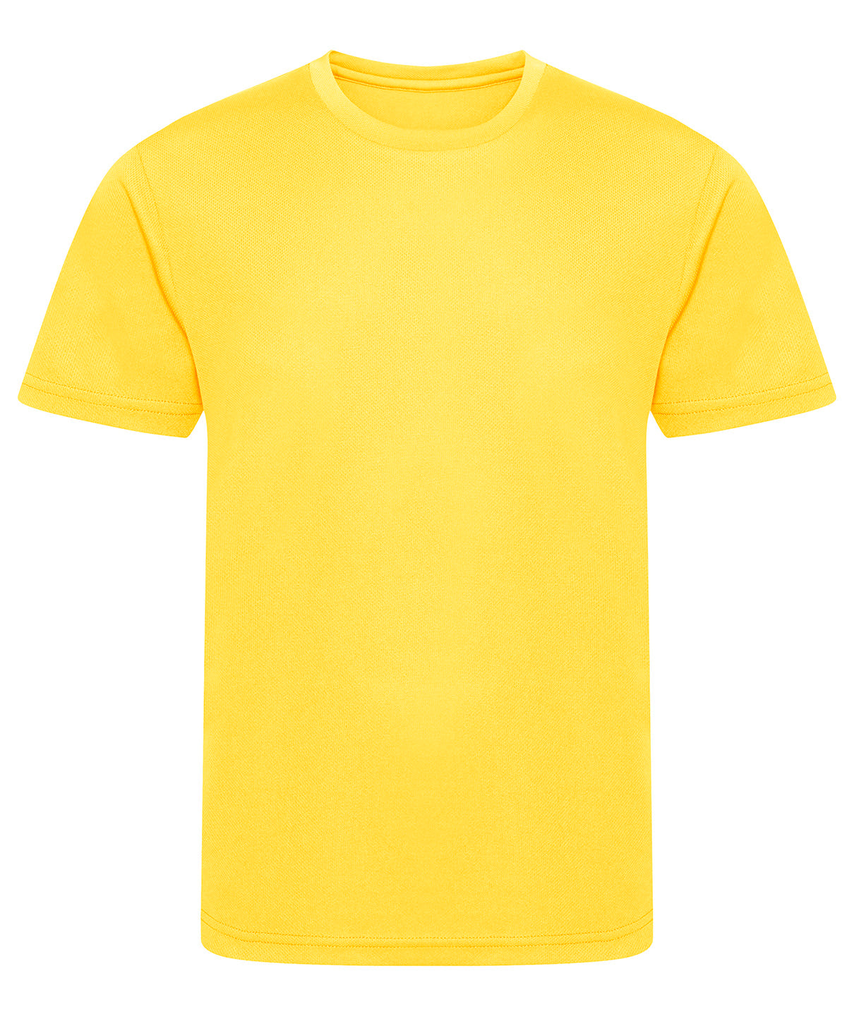 Tryck din logga på T-shirts från AWDis Just Cool - Anpassa Kids Recycled Cool T-Shirt i färgen Mellan gul för företag, föreningar och privatpersoner