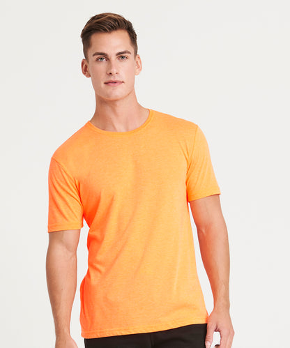 Tryck din logga på T-shirts från AWDis Just T's - Anpassa Electric Triblend T-Shirt i färgen för företag, föreningar och privatpersoner