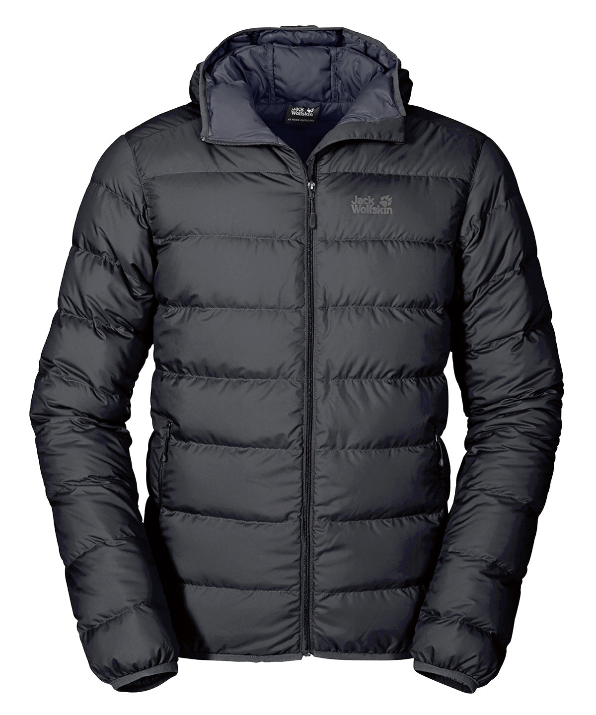 Tryck din logga på Jackor från Jack Wolfskin - Anpassa Dunjacka för herrar i färgen Svart S för företag, föreningar och privatpersoner