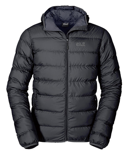 Tryck din logga på Jackor från Jack Wolfskin - Anpassa Dunjacka för herrar i färgen Svart S för företag, föreningar och privatpersoner