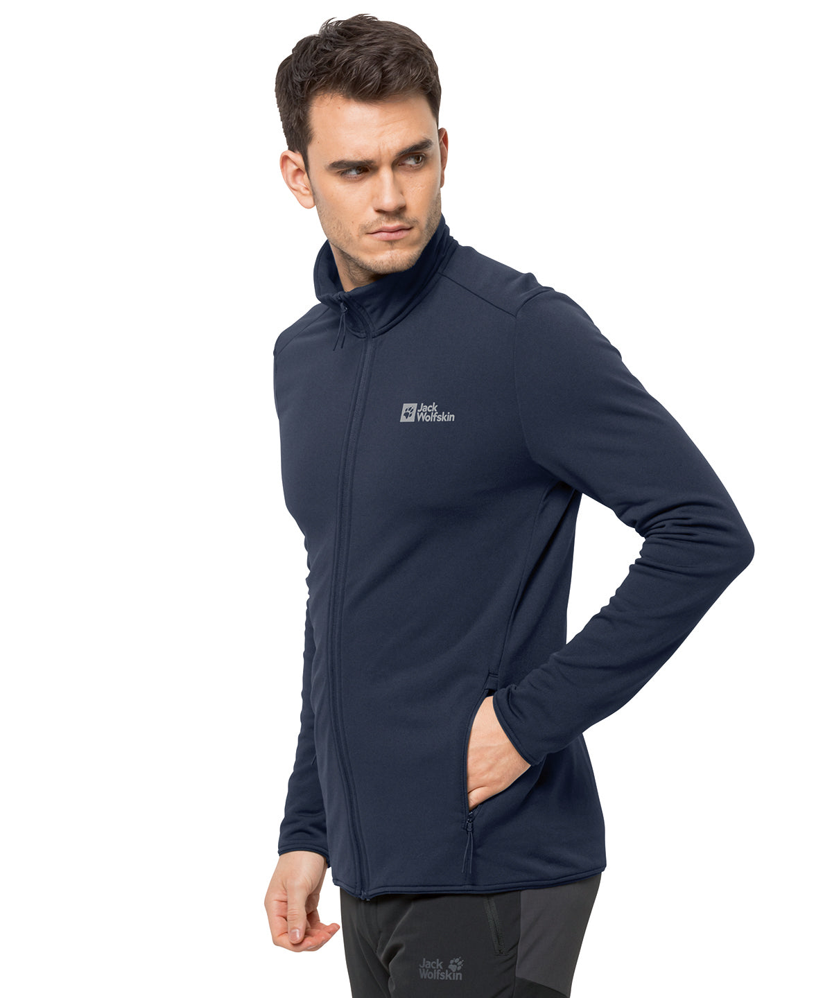 Tryck din logga på Fleece från Jack Wolfskin - Anpassa Packbar fleece i färgen för företag, föreningar och privatpersoner
