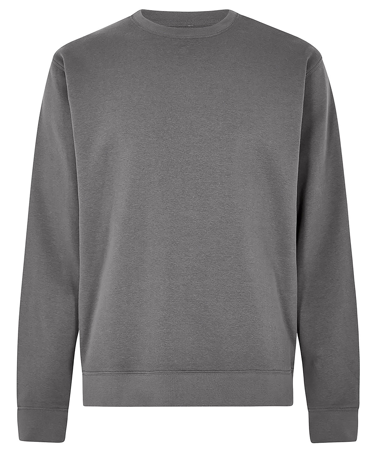 Tryck din logga på Sweatshirts från Kustom Kit - Anpassa Kustom Kit - Sweatshirt med Normal Passform i färgen Mörkgrå för företag, föreningar och privatpersoner
