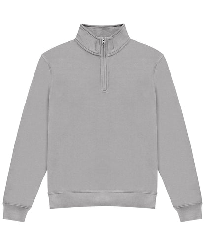 Tryck din logga på Sweatshirts från Kustom Kit - Anpassa Kustom Kit - Sweatshirt med Dragkedja/Normal Passform i färgen Ljunggrå för företag, föreningar och privatpersoner